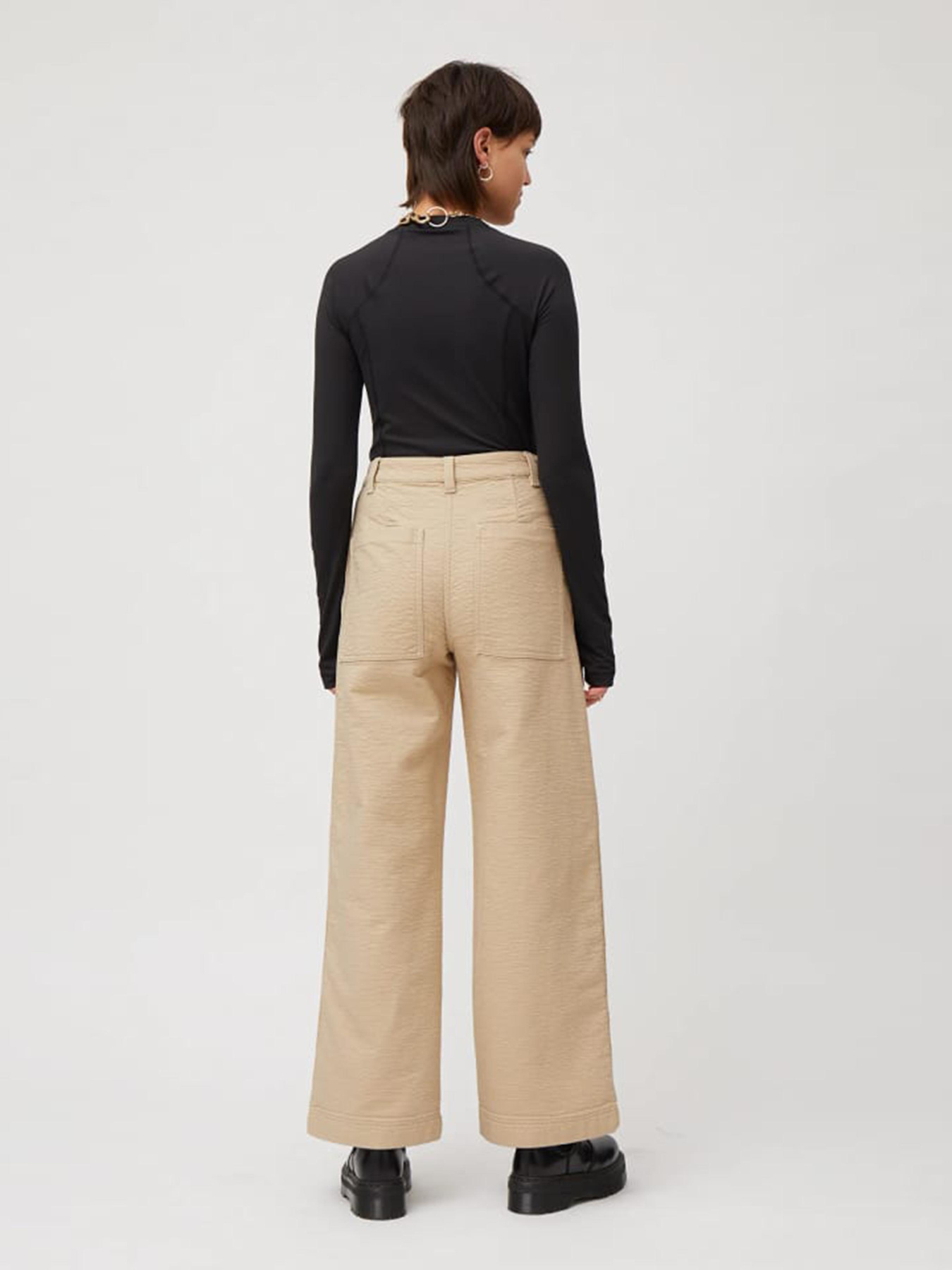 Повседневные штаны Weekday модель 8208041arl_Бежевый Фото