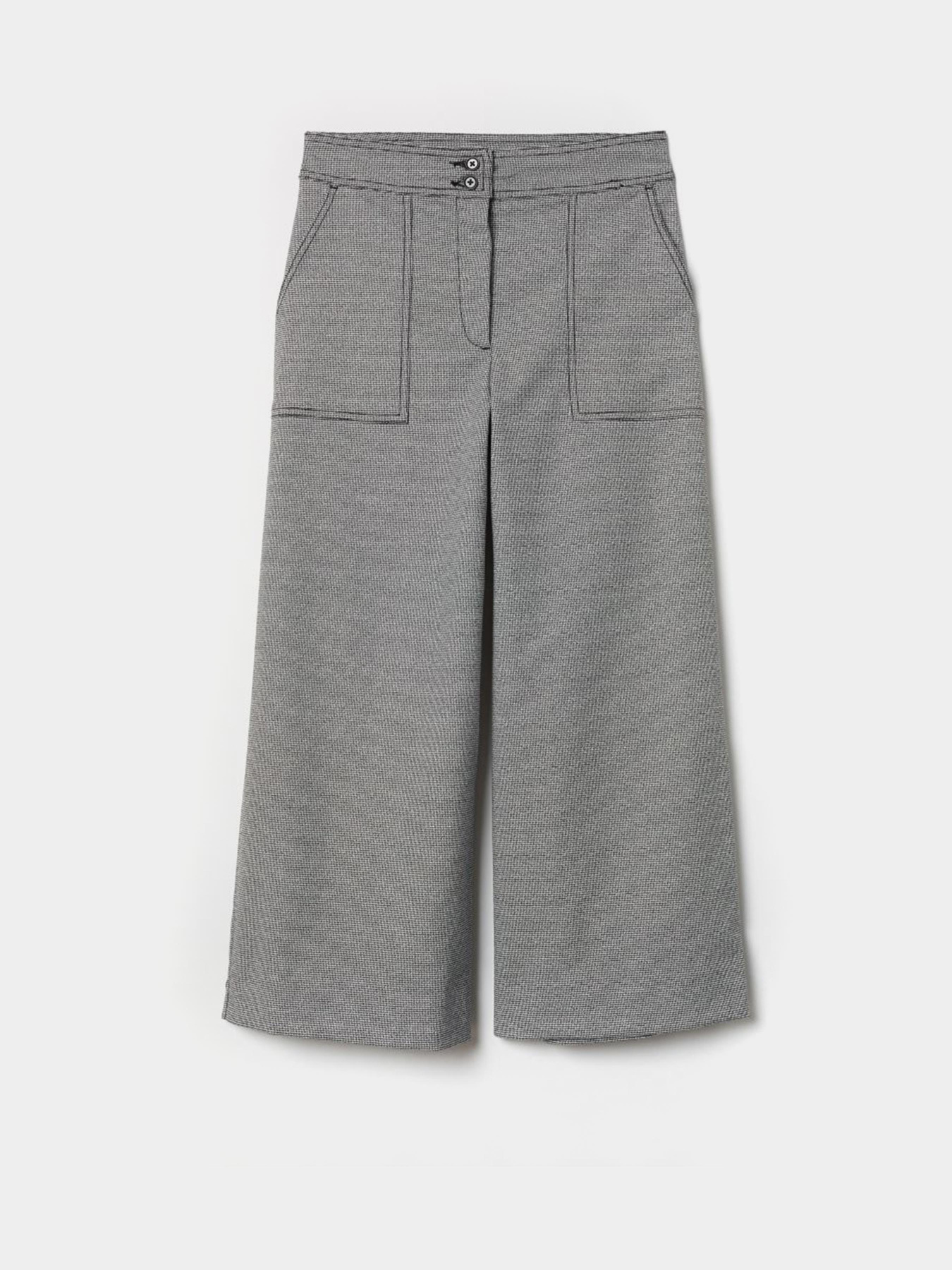 Брюки H&M модель 6847588dlog_Черно-белый Фото