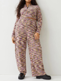 Повседневные штаны H&M модель 1060132ral_Комбинированный Повседневные штаны H&M модель 1060132ral_Комбинированный Фото