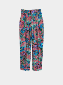 Брюки повседневные H&M модель 5890576log_Темно-розовый Фото