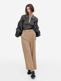 Палаццо H&M модель 1096238arl_Темно-бежевый Фото