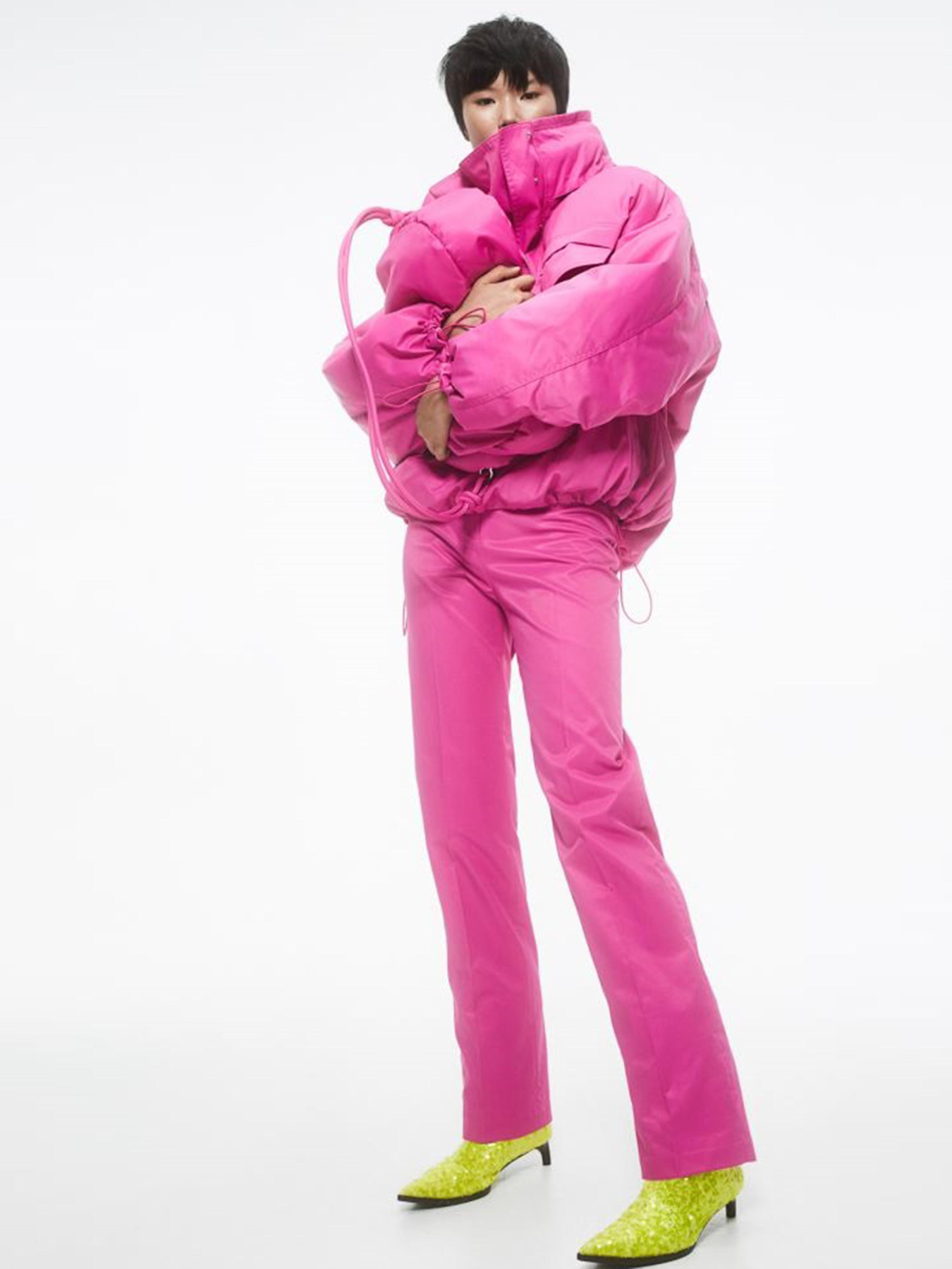 Повсякденні штани H&M модель 1056924arl_Фуксия Повсякденні штани H&M модель 1056924arl_Фуксия Фото