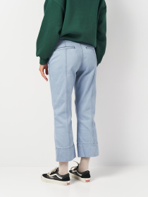 Брюки повседневные H&M модель 2001135ral_Серо-голубой Фото