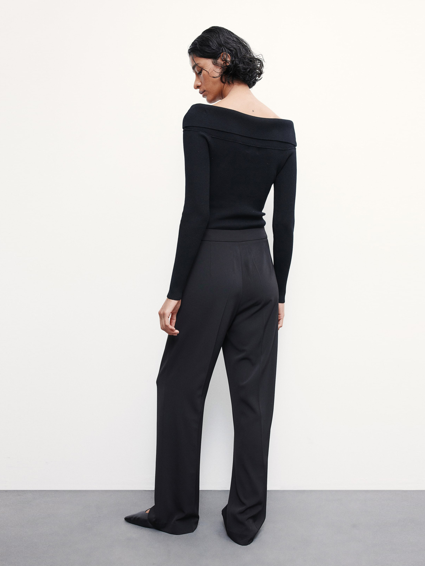 Палаццо H&M модель 908384wer_Черный Фото