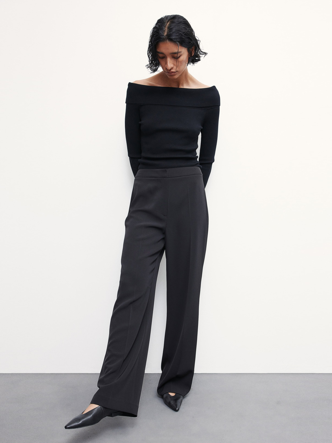 Палаццо H&M модель 908384wer_Черный Фото