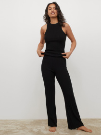 Повседневные штаны H&M модель 9969264ral_Черный Повседневные штаны H&M модель 9969264ral_Черный Фото