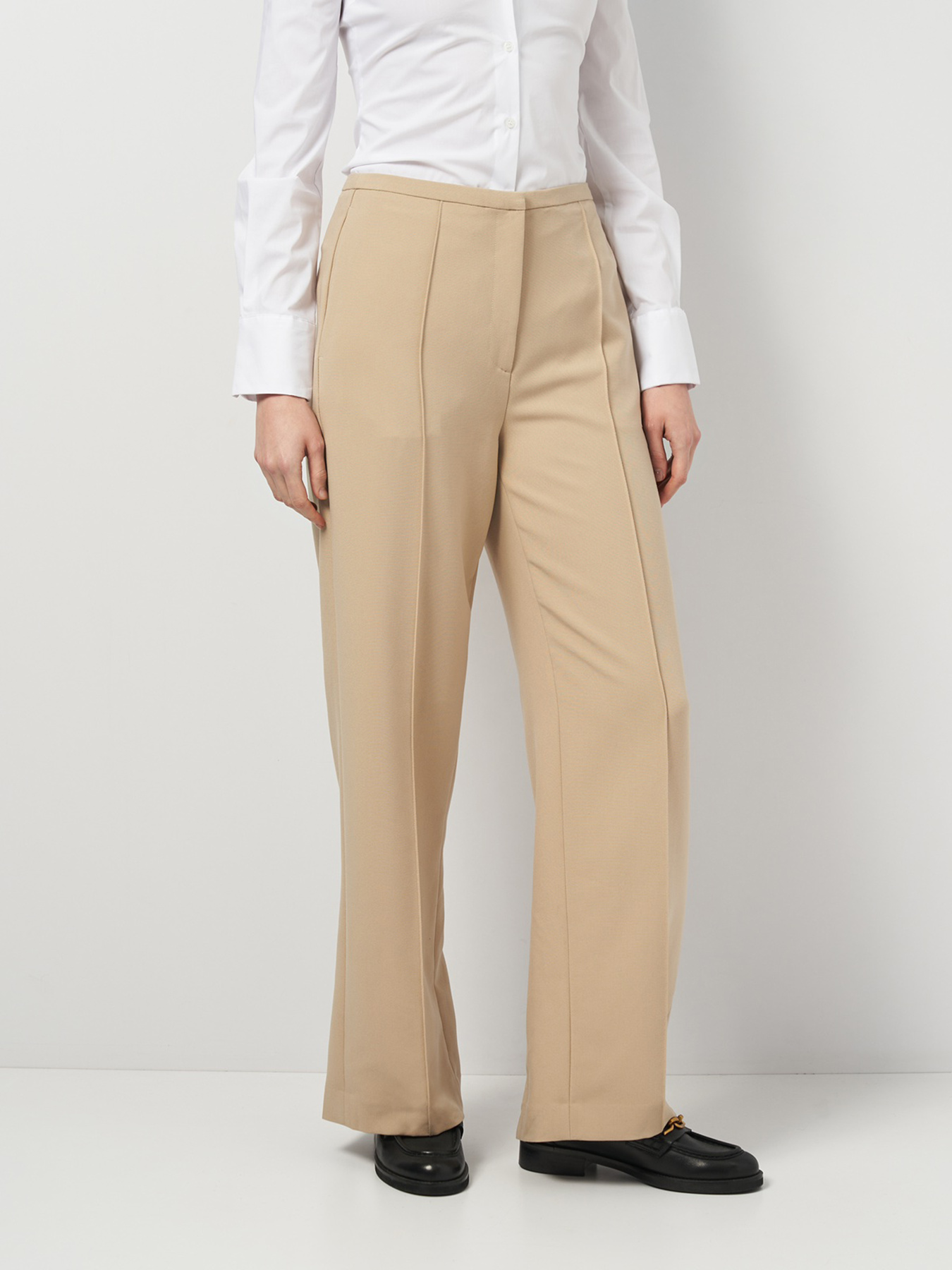 Брюки H&M модель 8956105wer_Бежевый Фото
