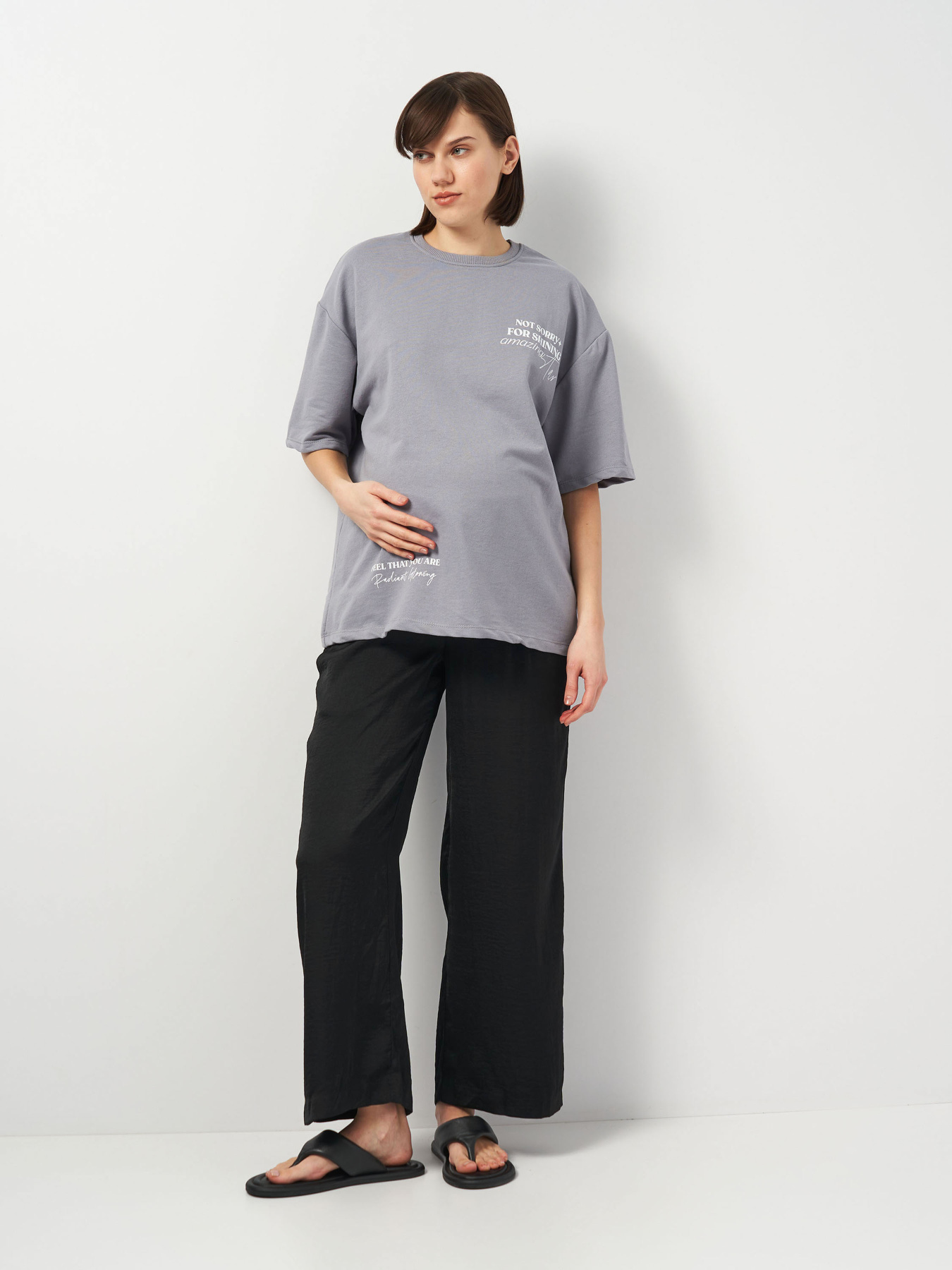 Повседневные штаны H&M модель 3369124wer_Черный Фото