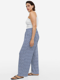 Брюки повседневные H&M модель 1159964wer_Сине-белый Фото