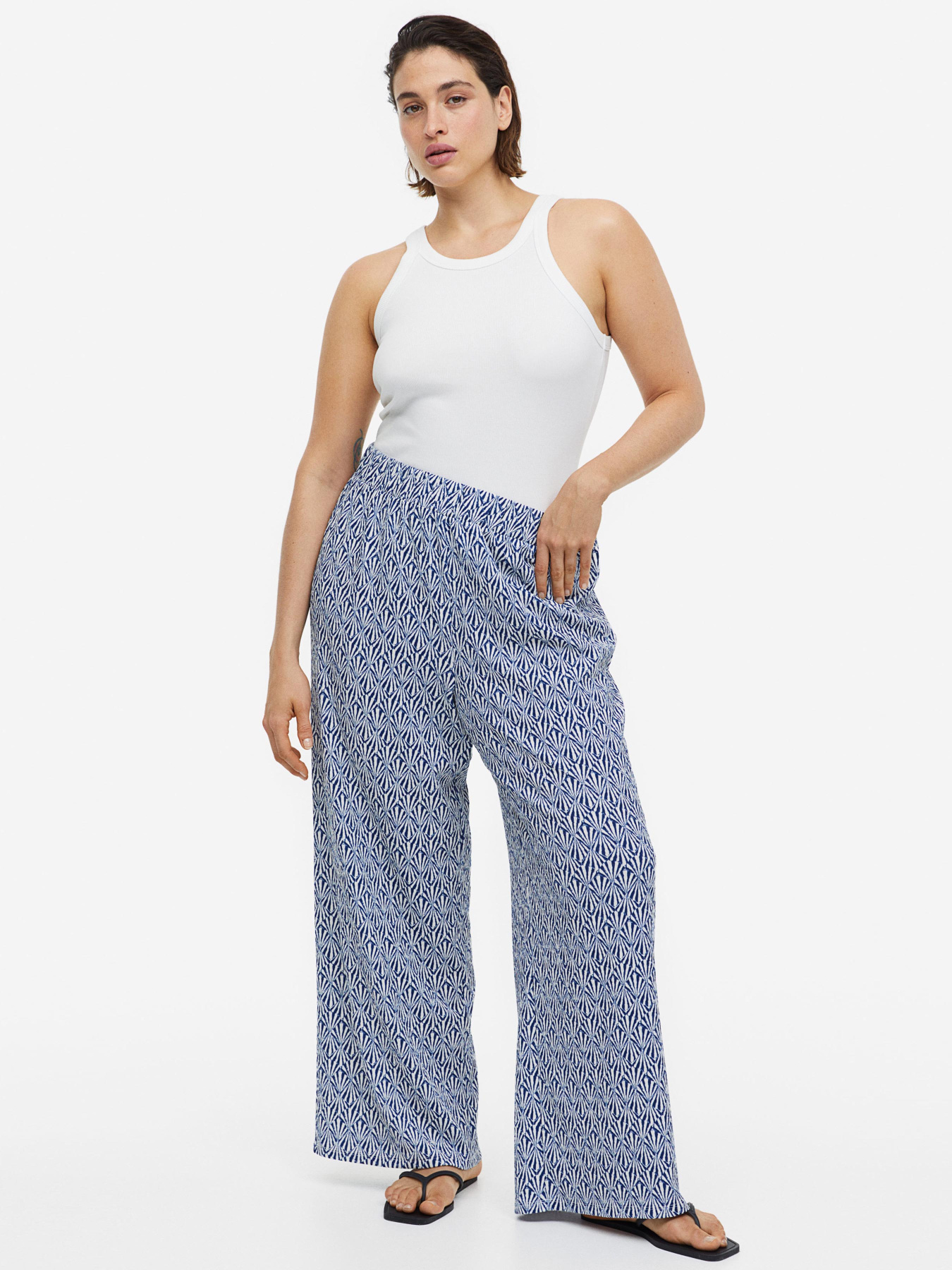 Повсякденні штани H&M модель 1159964wer_Сине-белый Фото