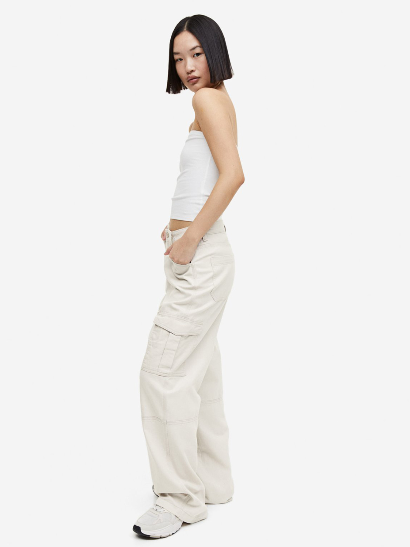 Карго H&M модель 1159410wer_Светло-серый Фото