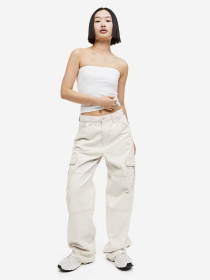 Карго H&M модель 1159410wer_Светло-серый Фото