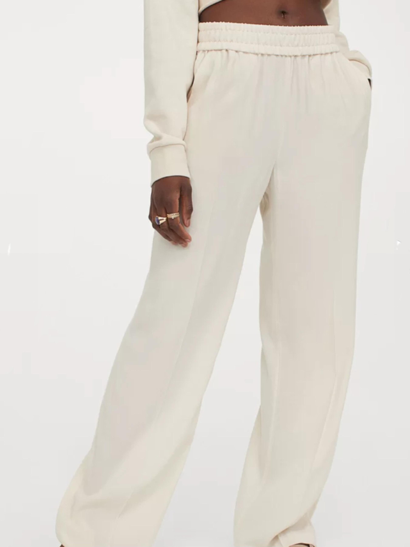 Брюки повседневные H&M модель 9952773wer_Светло-бежевый Фото