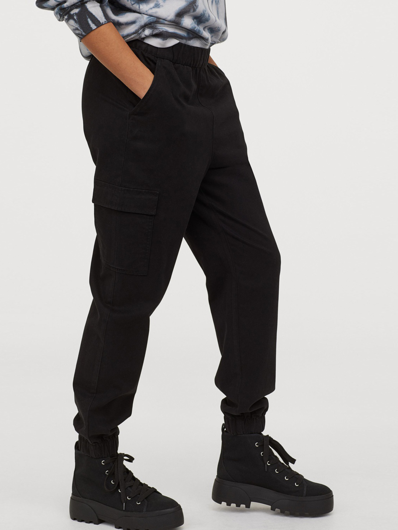 Карго H&M модель 7600842wer_Черный Фото