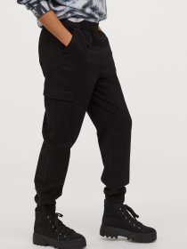 Карго H&M модель 7600842wer_Черный Карго H&M модель 7600842wer_Черный Фото