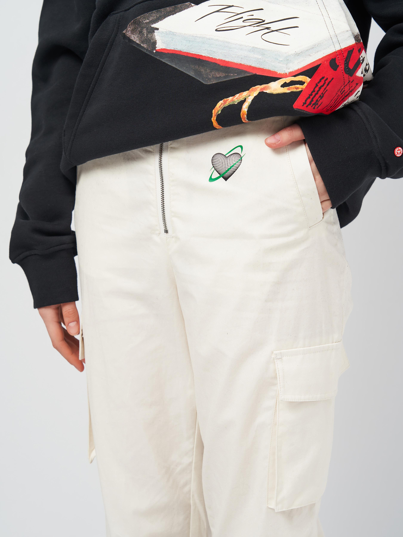 Карго H&M модель 1115289arl_Молочный Фото