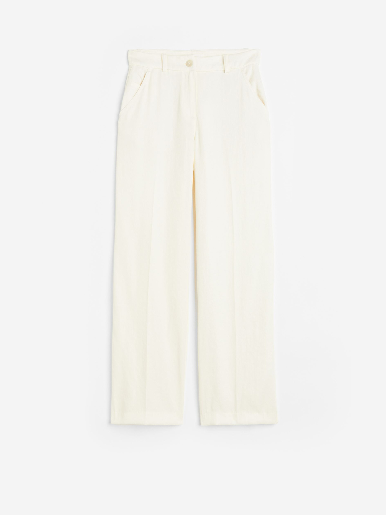 Брюки H&M модель 1141498wer_Молочный Фото