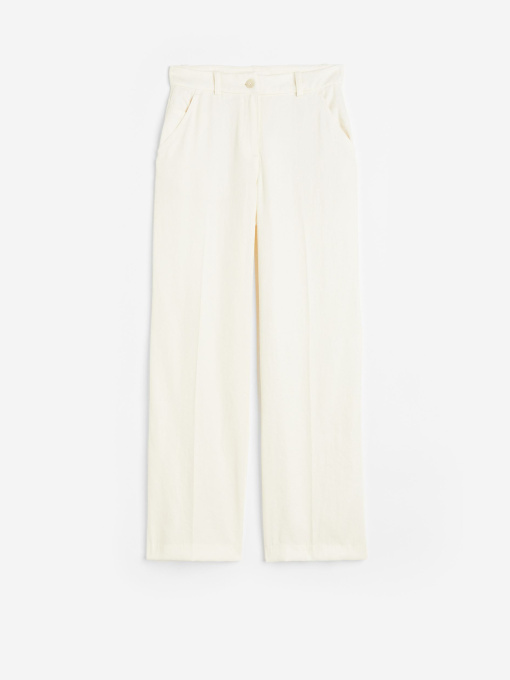 Брюки H&M модель 1141498wer_Молочный Фото