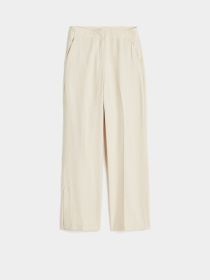 Брюки палаццо H&M модель 1141512wer_Светло-бежевый Фото