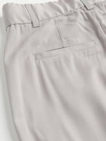 Брюки палаццо H&M модель 9545864arl_Серо-бежевый Фото