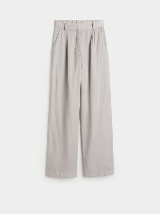 Брюки палаццо H&M модель 9545864arl_Серо-бежевый Фото