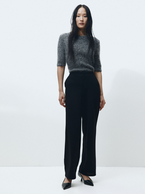 Повседневные штаны H&M модель 9883723wer_Черный Фото