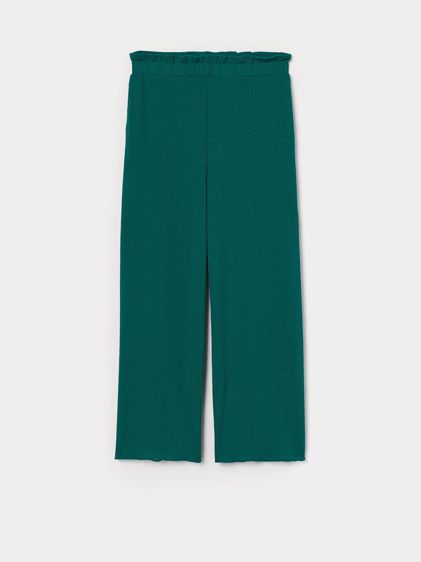 Брюки повседневные H&M модель 8492911dm_изумрудно-зеленый Фото