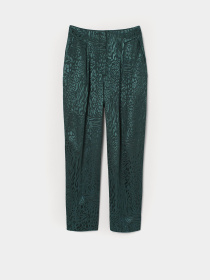 Повседневные штаны H&M модель 8290140sm_изумрудно-зеленый Фото