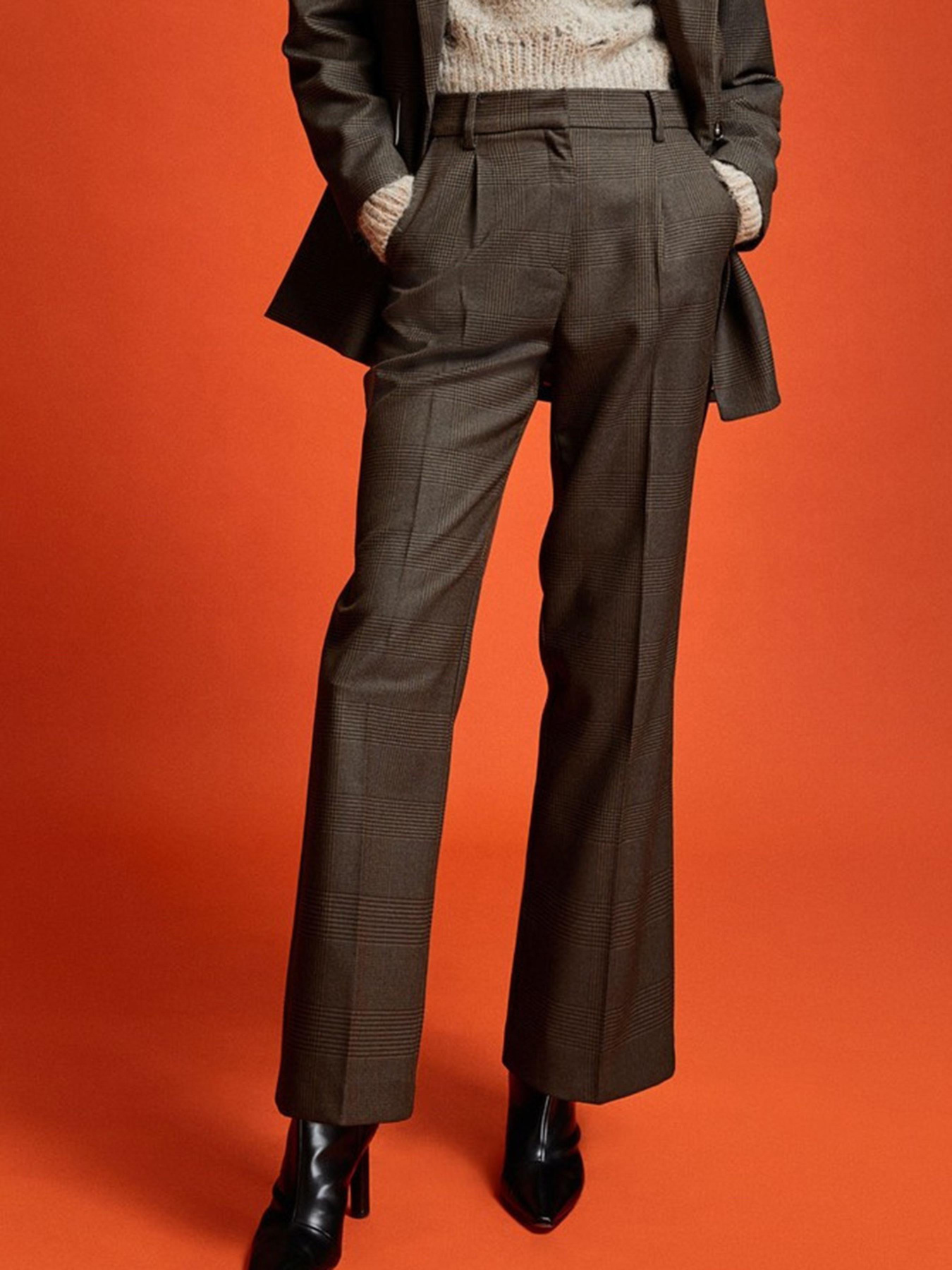 Класичні штани H&M модель 10962386wer_Коричневый Класичні штани H&M модель 10962386wer_Коричневый Фото