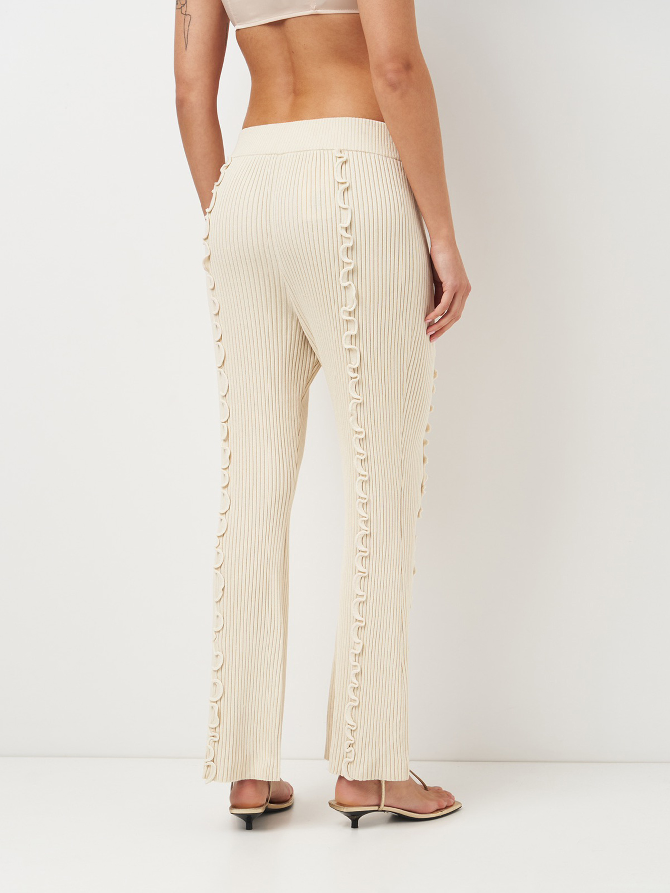 Брюки повседневные H&M модель 2001193wer_Молочный Фото