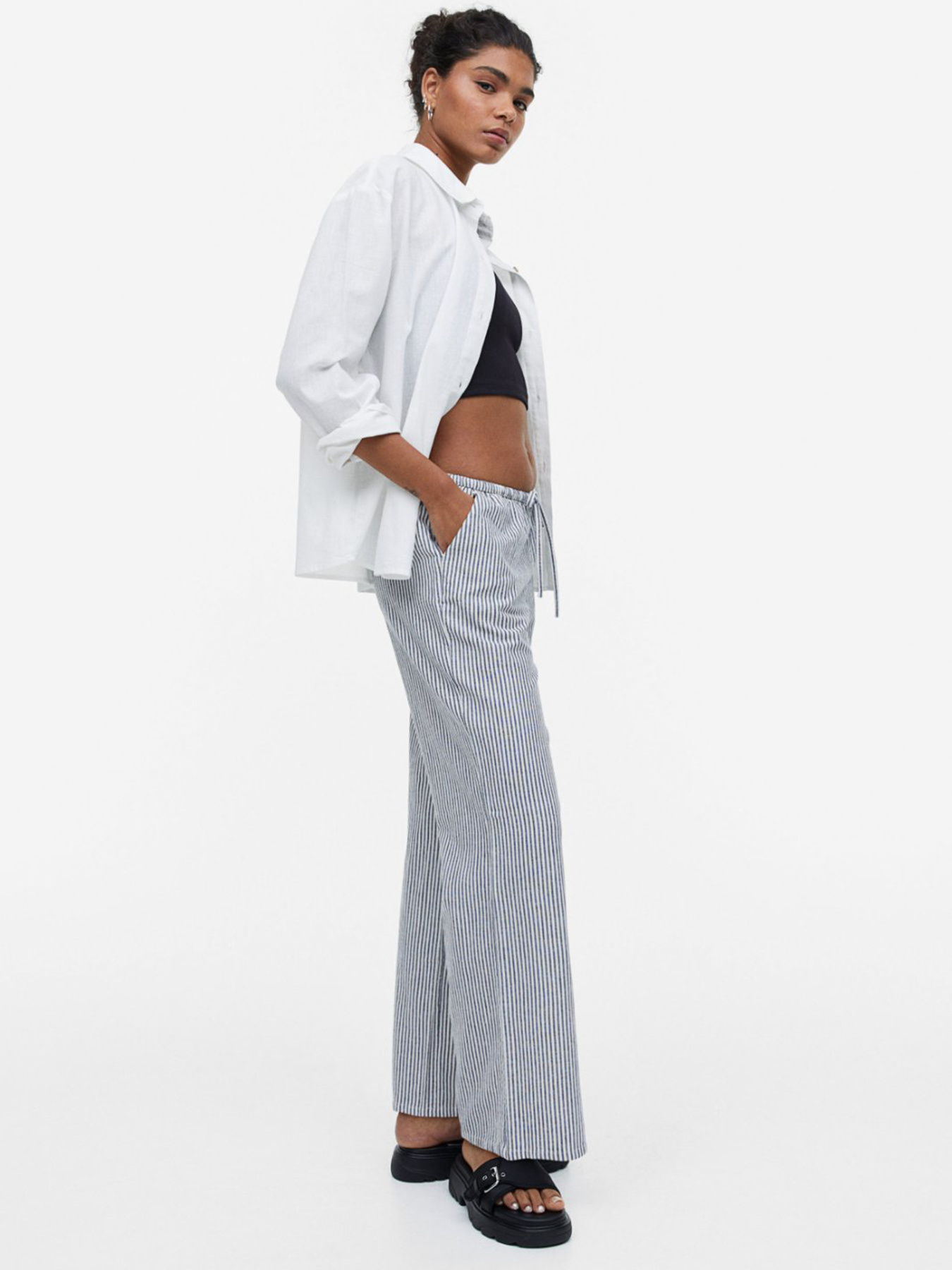 Штани повсякденні H&M модель 10635637wer_Бело-синий Фото