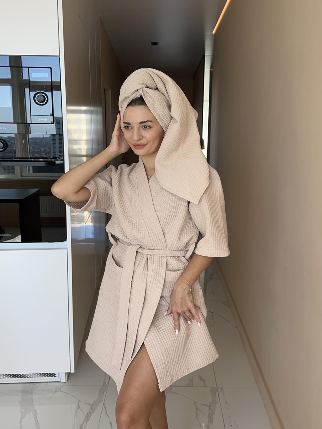 Халат Cosy Набір (халат + рушник) модель BZ1 Фото