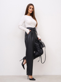 Брюки повседневные ISSA Plus модель 15369_черный Фото