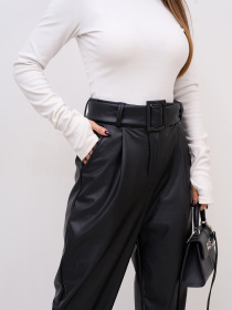 Повсякденні штани ISSA Plus модель 15369_черный Фото