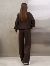 Повсякденний костюм ISSA Plus модель SA-678_коричневый Фото