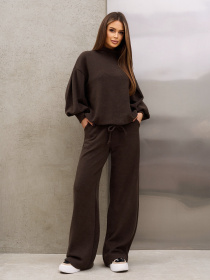 Повсякденний костюм ISSA Plus модель SA-678_коричневый Фото