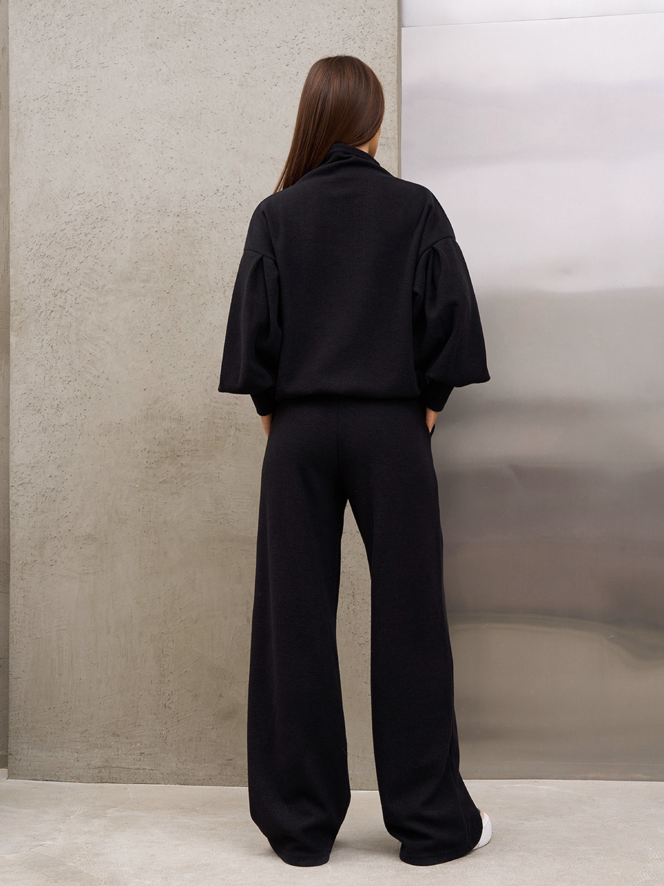 Повседневный костюм ISSA Plus модель SA-678_черный Повседневный костюм ISSA Plus модель SA-678_черный Фото