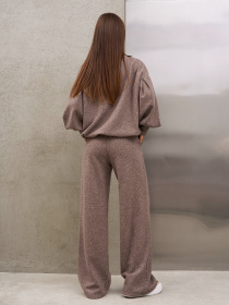 Повсякденний костюм ISSA Plus модель SA-678_темно-бежевый Фото