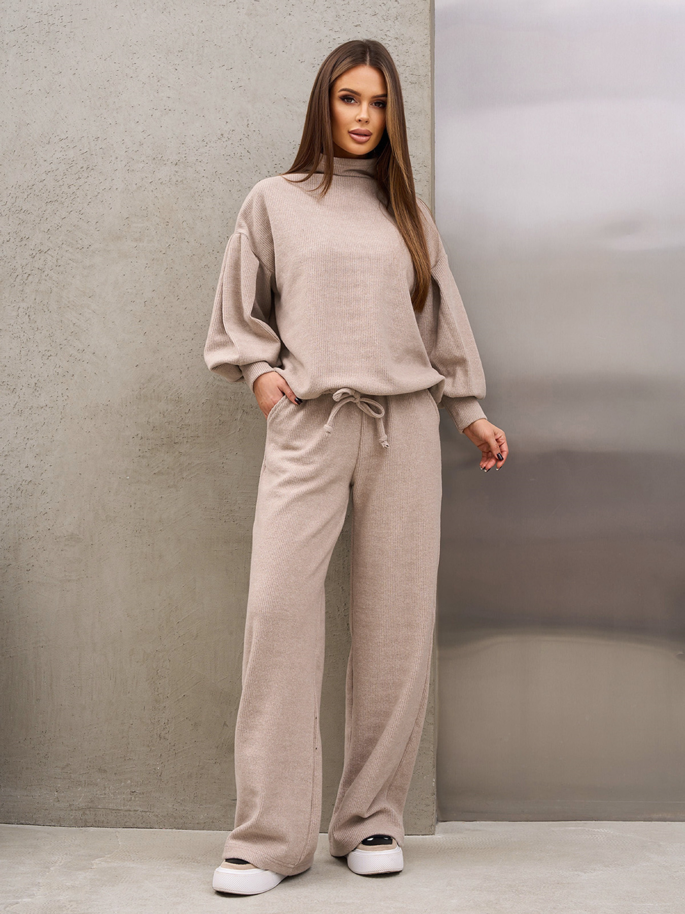 Костюм ISSA Plus модель SA-678_бежевый Фото