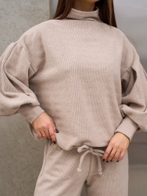 Костюм ISSA Plus модель SA-678_бежевый Фото