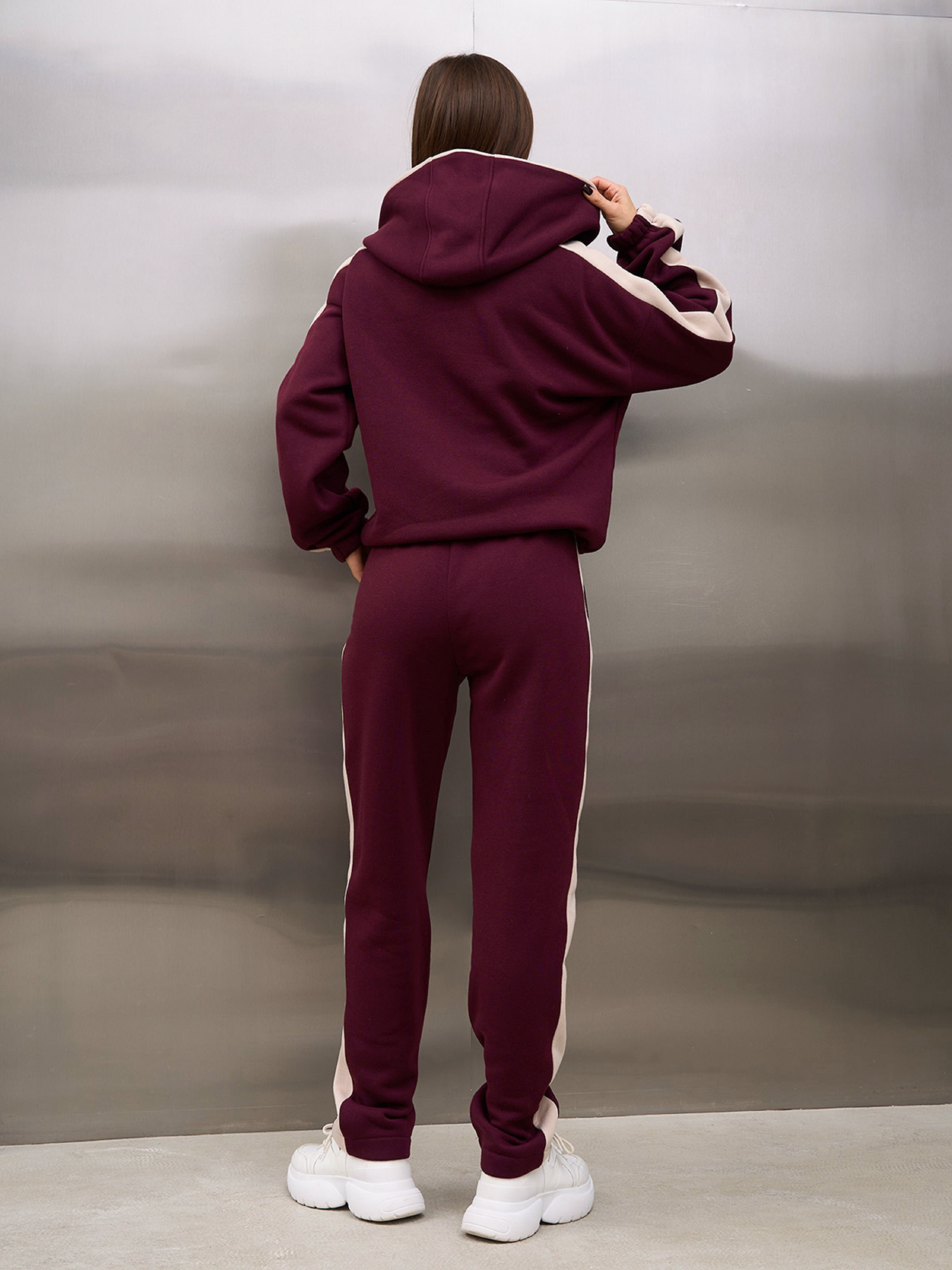 Костюм ISSA Plus модель 14934_темно-бордовый Фото