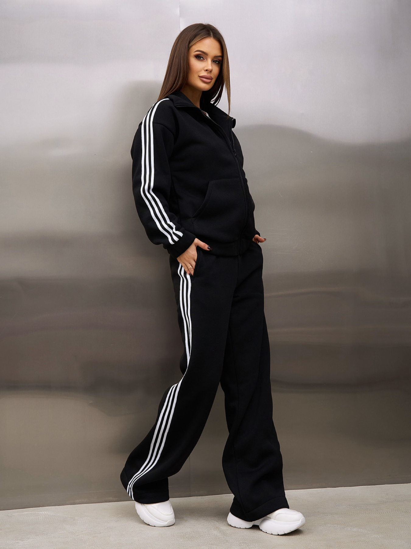 Спортивный костюм ISSA Plus модель 15360_черный Фото