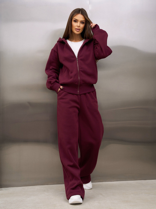 Спортивный костюм ISSA Plus модель 15366_темно-бордовый Фото