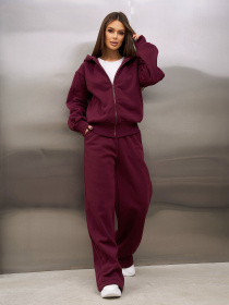 Спортивний костюм ISSA Plus модель 15366_темно-бордовый Фото