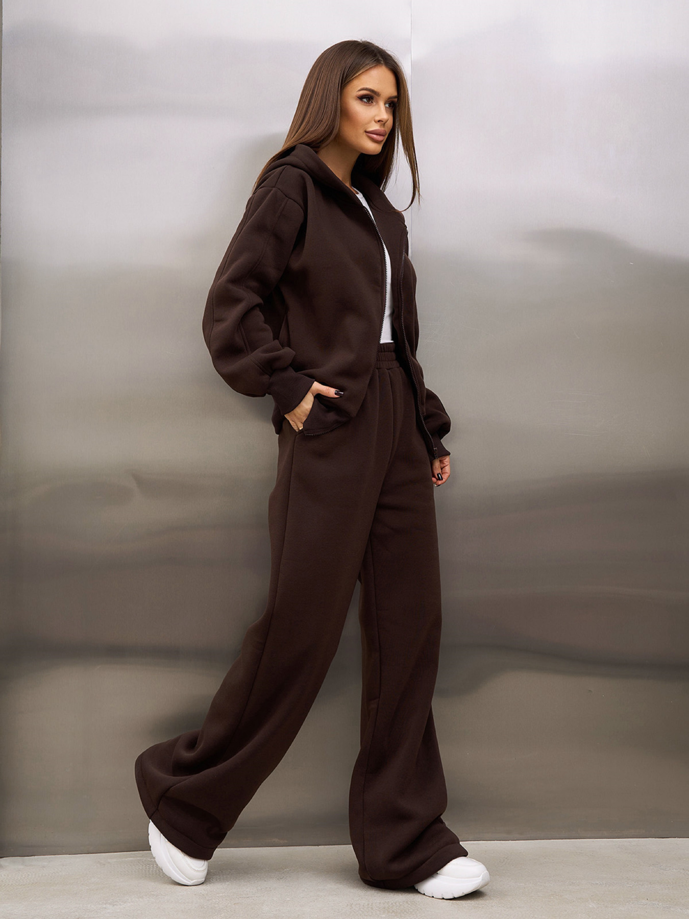 Спортивный костюм ISSA Plus модель 15366_темно-коричневый Фото