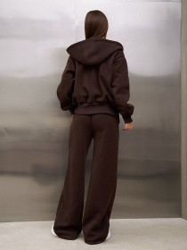 Спортивный костюм ISSA Plus модель 15366_темно-коричневый Спортивный костюм ISSA Plus модель 15366_темно-коричневый Фото