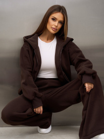 Спортивный костюм ISSA Plus модель 15366_темно-коричневый Спортивный костюм ISSA Plus модель 15366_темно-коричневый Фото