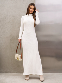 Платье макси ISSA Plus модель 15367_белый Фото