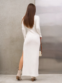 Платье макси ISSA Plus модель 15367_белый Фото