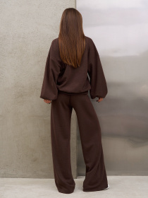 Костюм ISSA Plus модель 15371_темно-коричневый Фото